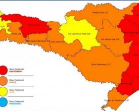 Médio Vale do Itajaí atinge nível gravíssimo na classificação de risco da pandemia no Estado