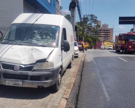 Homem morre após ser atropelado na Rua São Paulo, em Blumenau