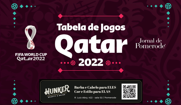 Tabela da Copa do Mundo 2022: Veja datas e horários das partidas do Mundial  do Catar