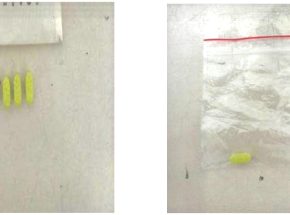 Droga foi encontrada com dois homens, que foram presos por tráfico de drogas