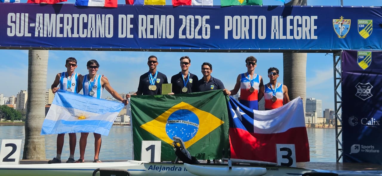 Blumenauense conquista medalha de ouro no Campeonato Sul-Americano de Remo