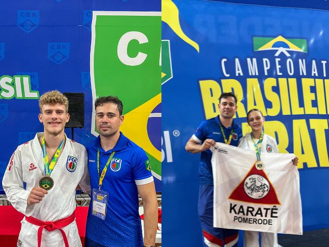 Irmãos pomerodenses garantem pódio em campeonatos nacionais de Karatê