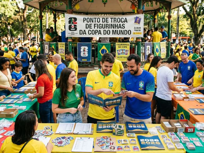 Veja onde vai ocorrer ponto de troca de figurinhas da Copa do Mundo 2026 em Pomerode nesta semana