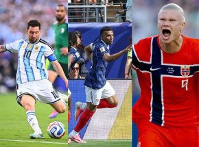 Messi marca três gols e bate recorde de artilharia; Haaland e Mbappé marcam dois e lideram a vitória na estreia