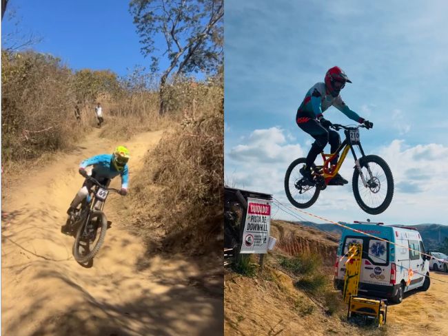 Cliclistas de Pomerode participam de Campeonato Brasileiro de Downhill; confira os resultados